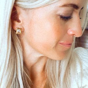 Square Diamond Earrings